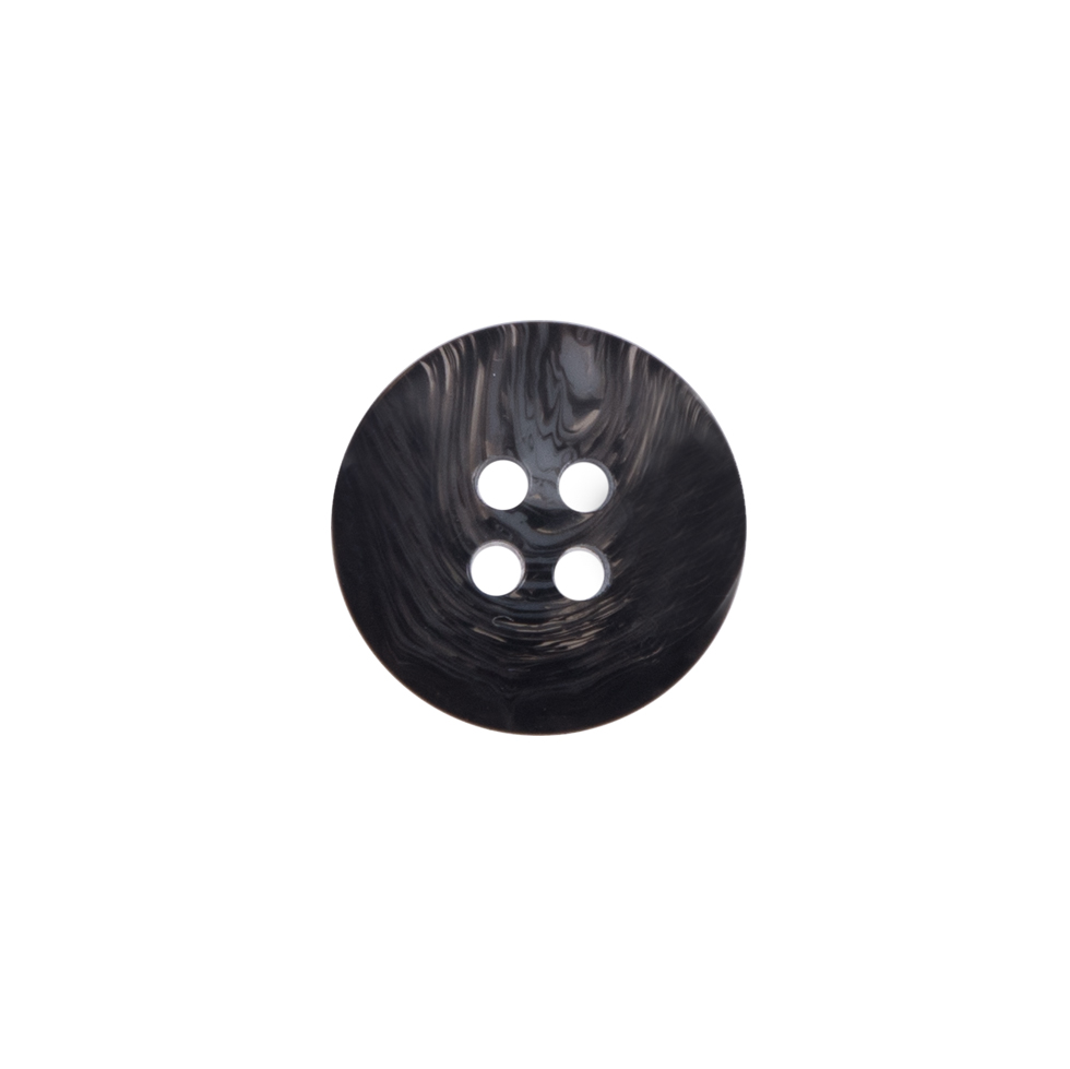 Gray Plastic 4-Hole Button - 22L/14mm