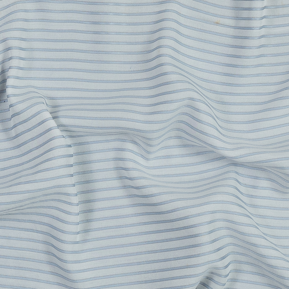 Blue and White Striped Modal Shirting