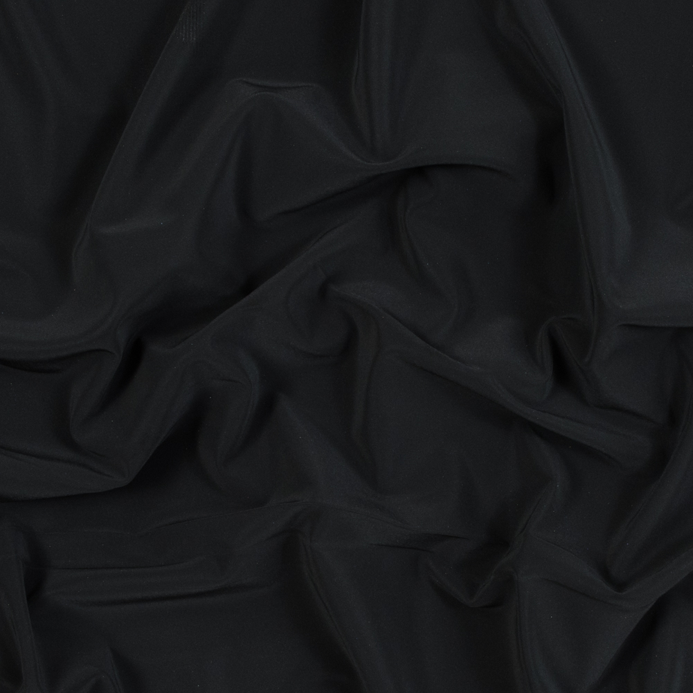 Black on Black Stretch Knit Reflective Fabric