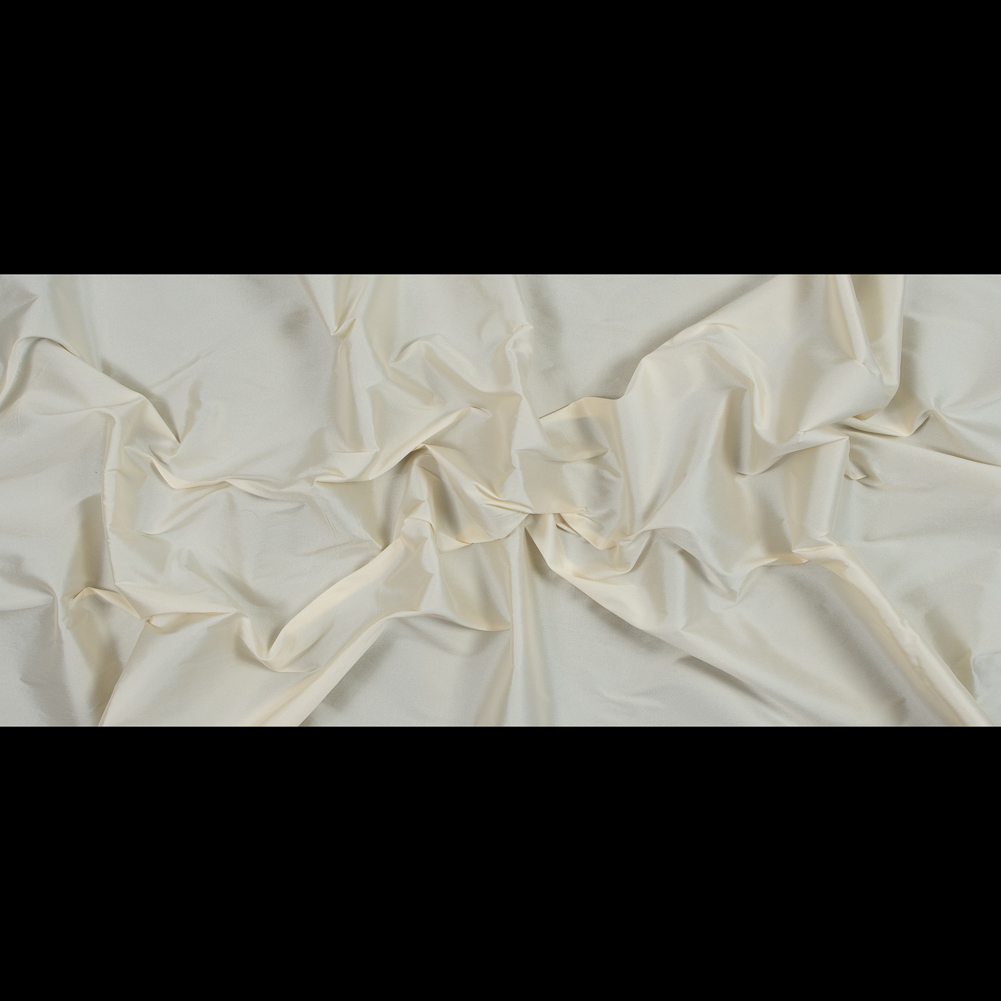 Ivory Plain Dyed Polyester Taffeta - Full