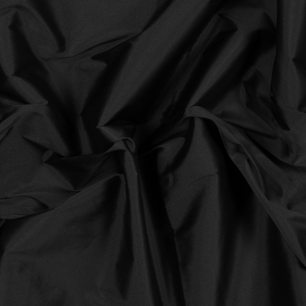 Black Plain Dyed Polyester Taffeta