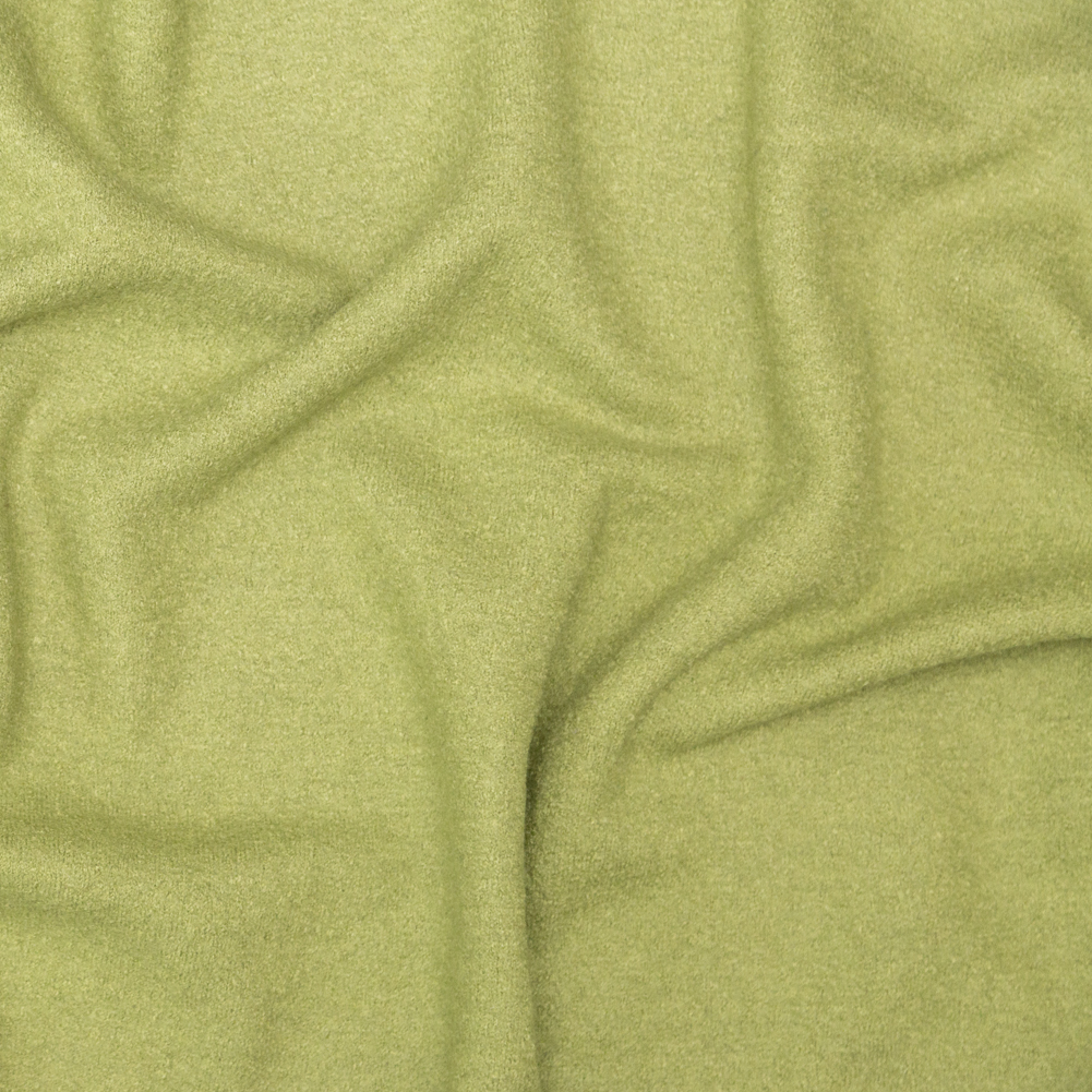 Grass Green Solid Boiled Wool