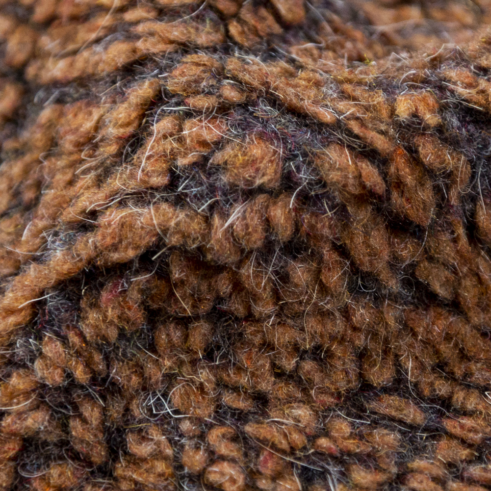Brown and Gray Two-Tone Wool Knit - Detail
