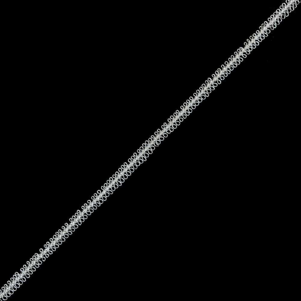 Metallic Silver Braided Trim - 0.625