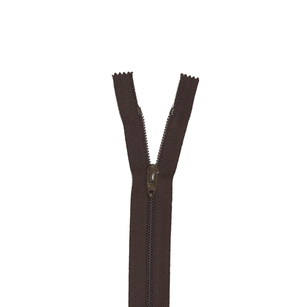 Brown Regular Zipper with Nylon Coil - 6