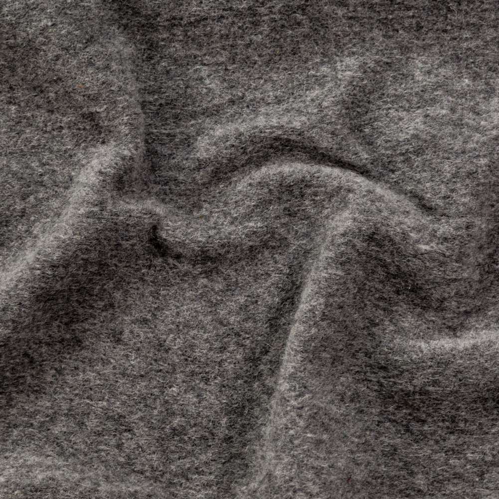 Dark Gray Fuzzy Wool Knit