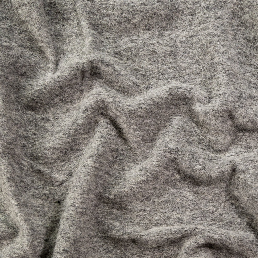 Gray Fuzzy Wool Knit