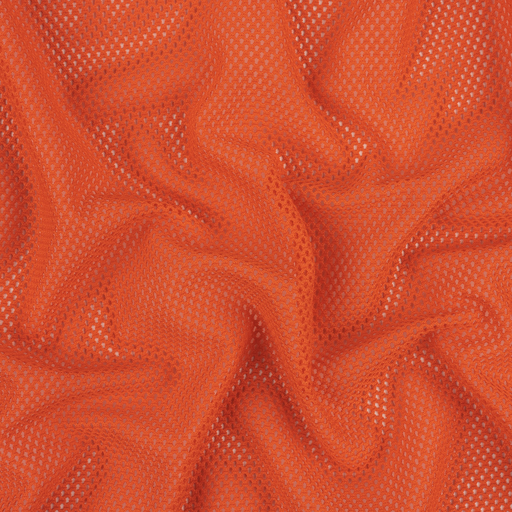 Coral Orange Polyester Mesh