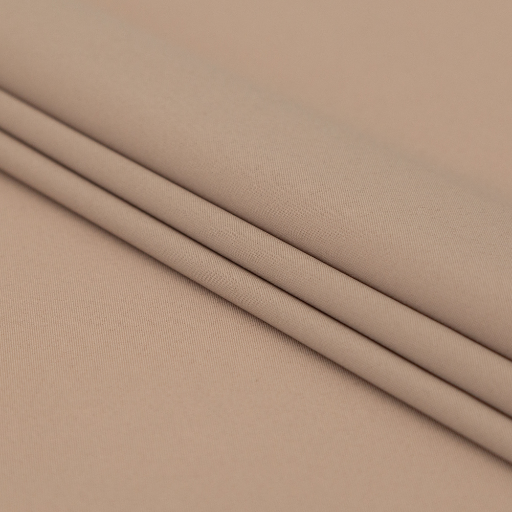 Theory Dark Khaki Radiant Polyester Twill Lining - Folded
