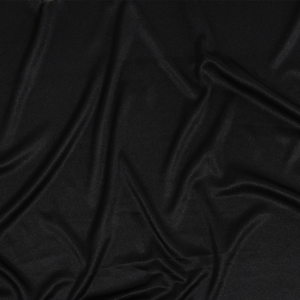 Premium Luca Black Polyester Pongee Knit Lining