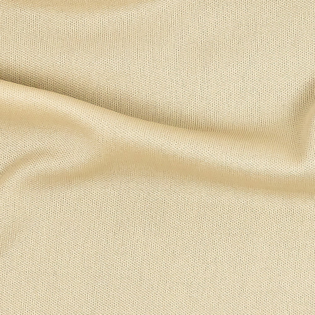 Premium Luca Beige Polyester Pongee Knit Lining - Detail