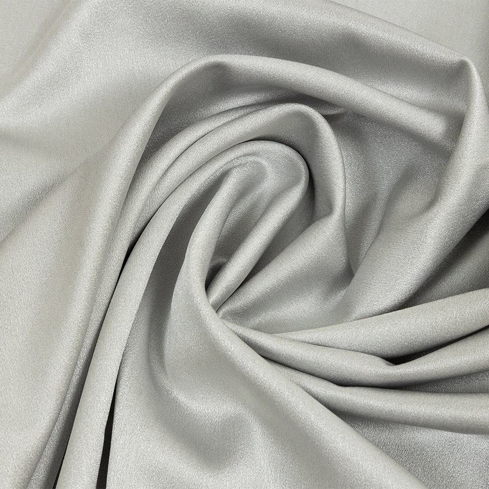 Isla Gray Lux Polyester Crepe Back Satin