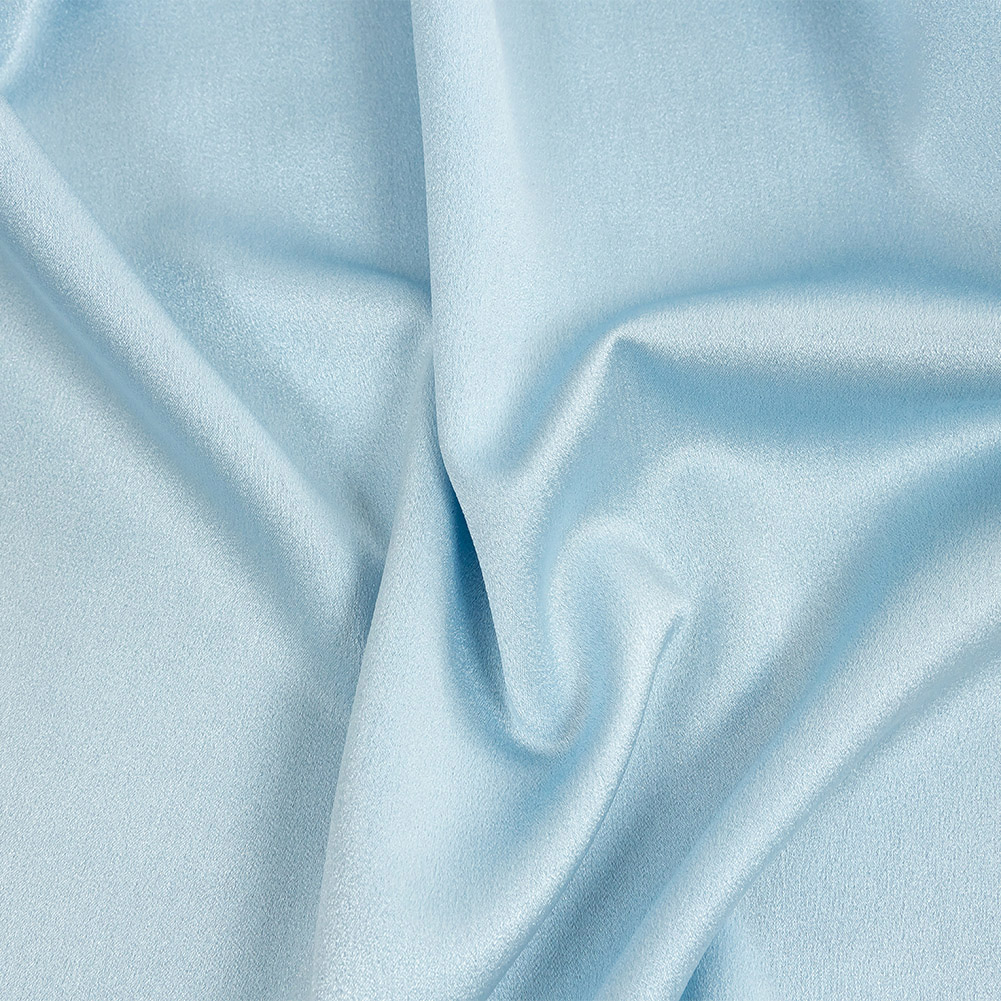 Isla Sky Blue Lux Polyester Crepe Back Satin