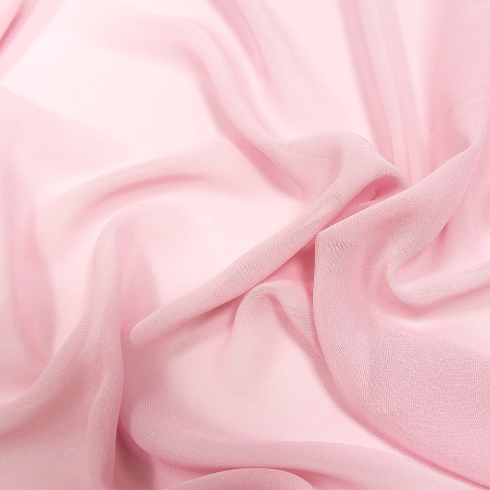 Lux Esma Pink Multi-Twist Polyester Chiffon