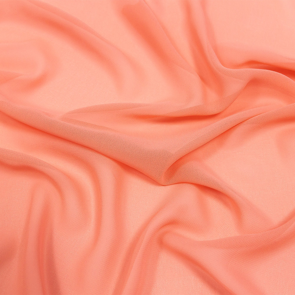 Lux Esma Pink Coral Multi-Twist Polyester Chiffon