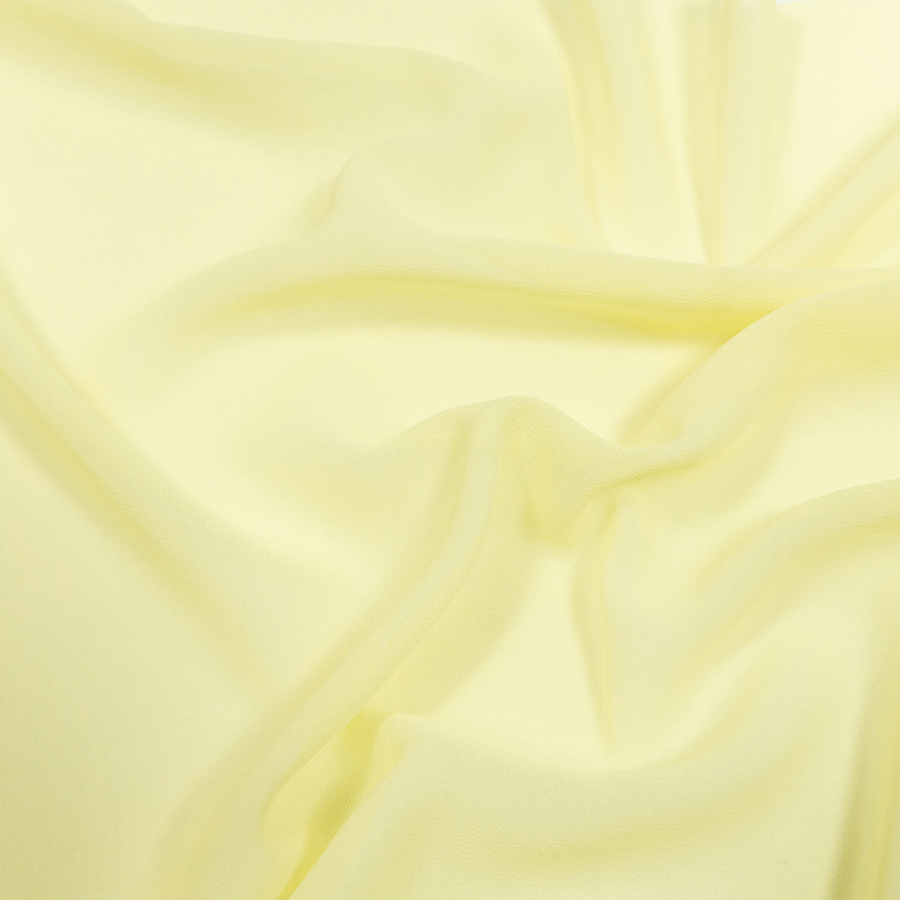 Lux Esma Yellow Pear Multi-Twist Polyester Chiffon