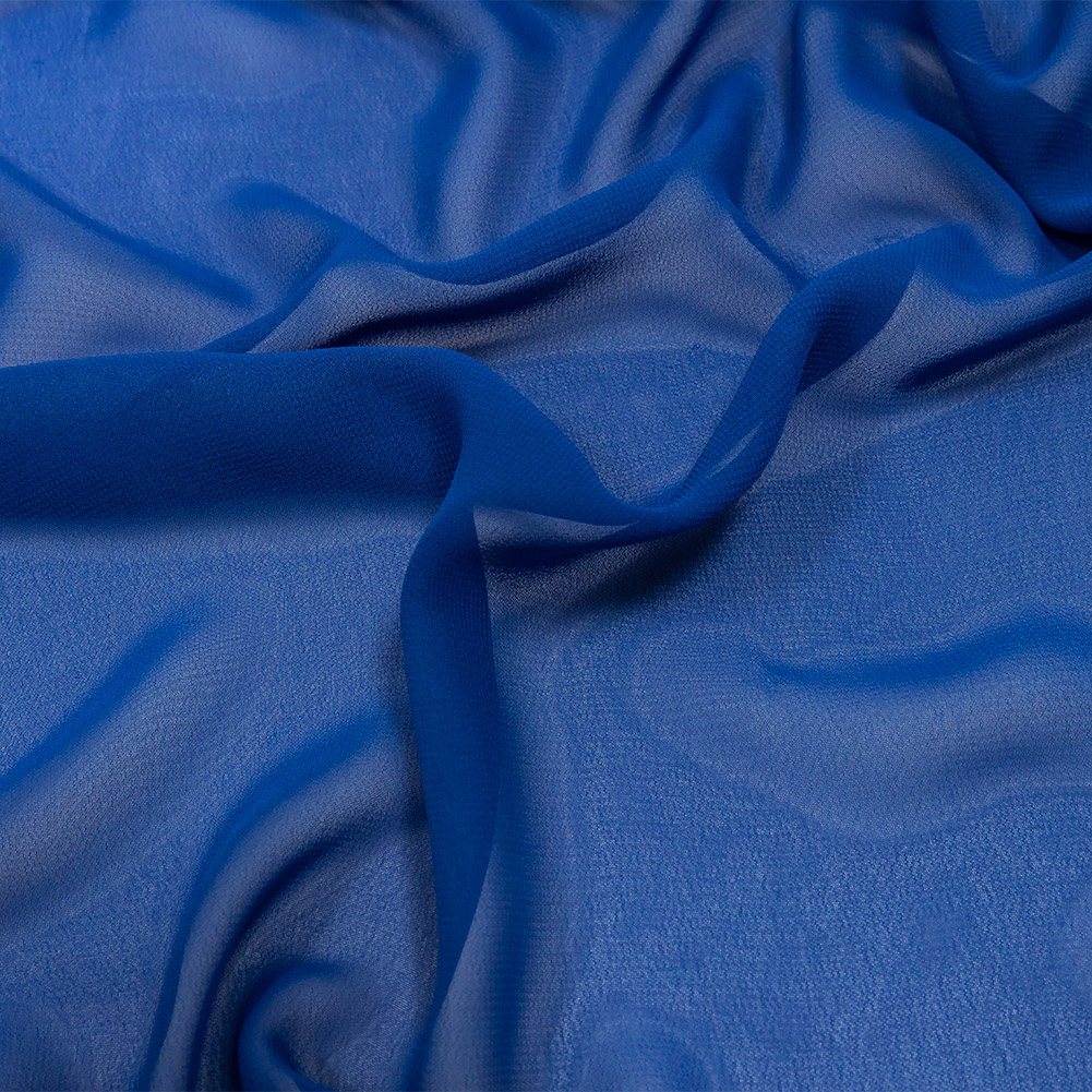 Lux Esma Royal Blue Multi-Twist Polyester Chiffon