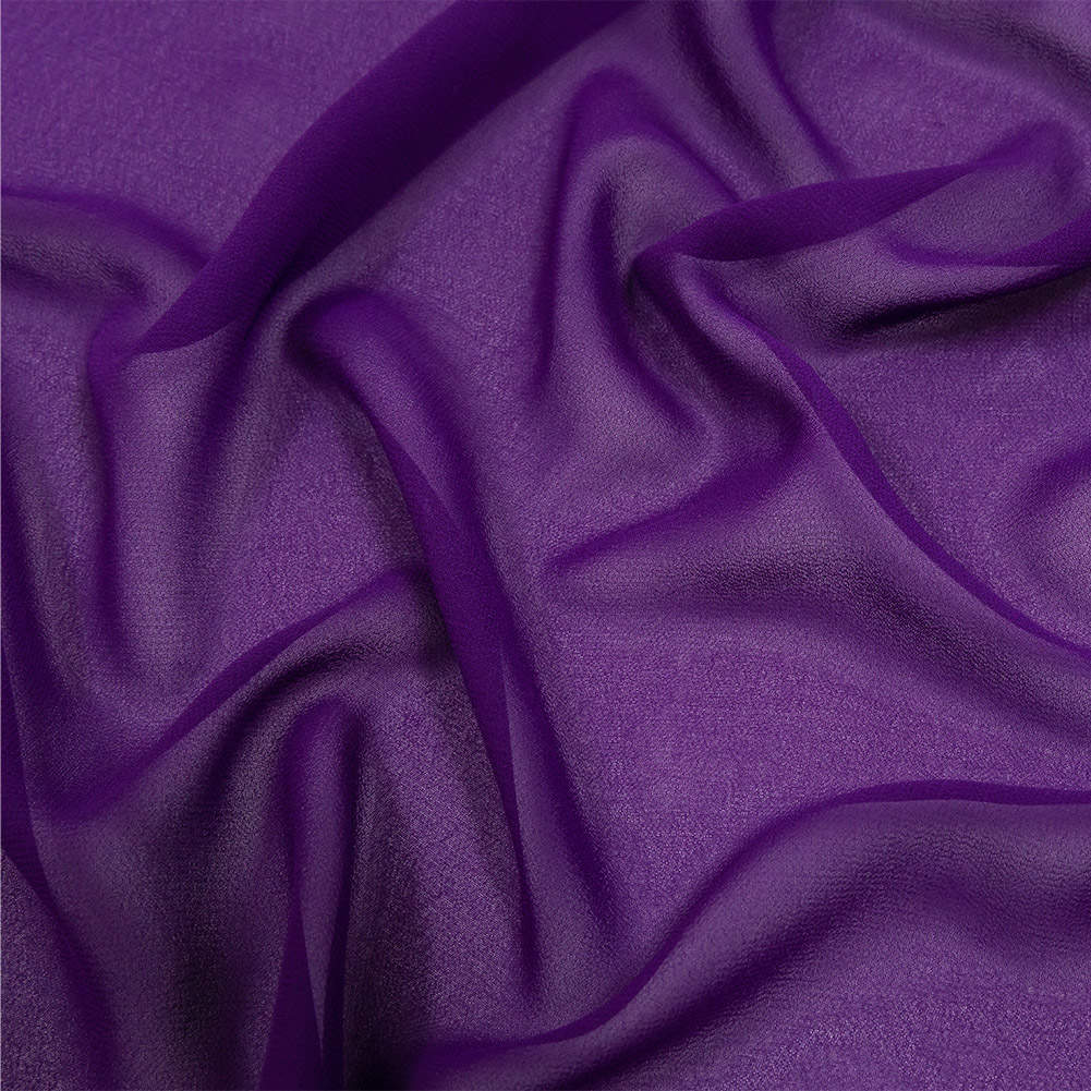 Lux Esma Purple Multi-Twist Polyester Chiffon