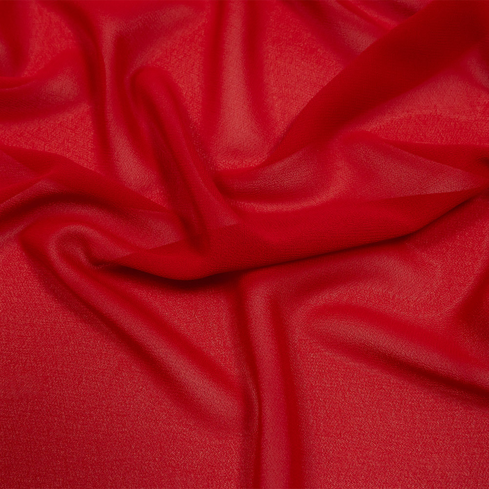 Lux Esma Red Multi-Twist Polyester Chiffon