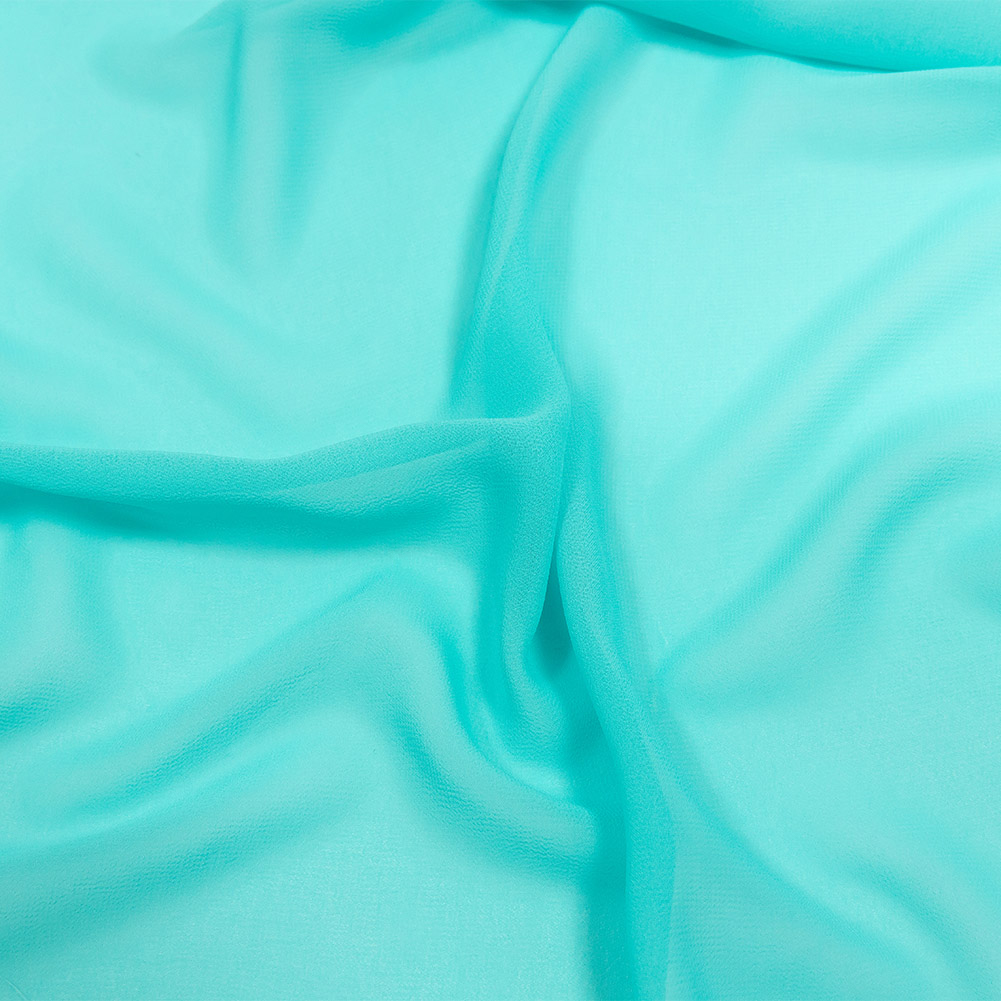 Lux Esma Turquoise Multi-Twist Polyester Chiffon