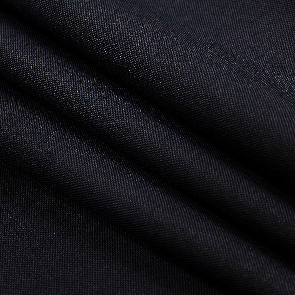 Navy Blended Tropical Wool Suiting - Folded