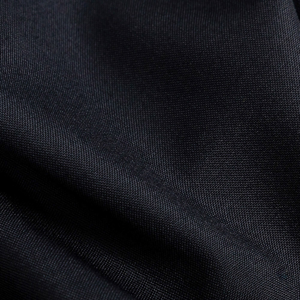 Navy Blended Tropical Wool Suiting - Detail
