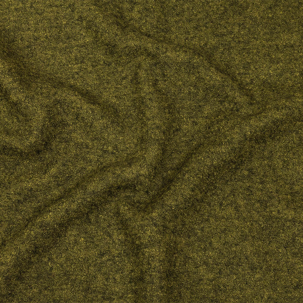 Chartreuse Marbled Boiled Wool