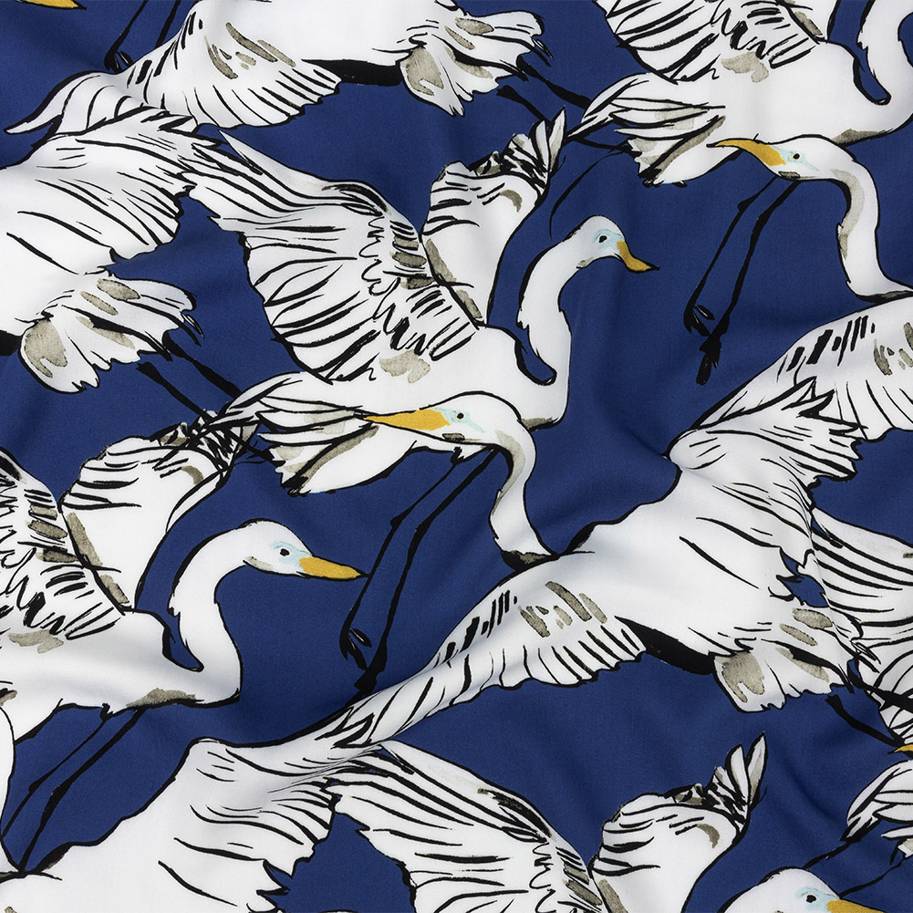 Mood Exclusive Royal Fowl Weather Friends Rayon Batiste