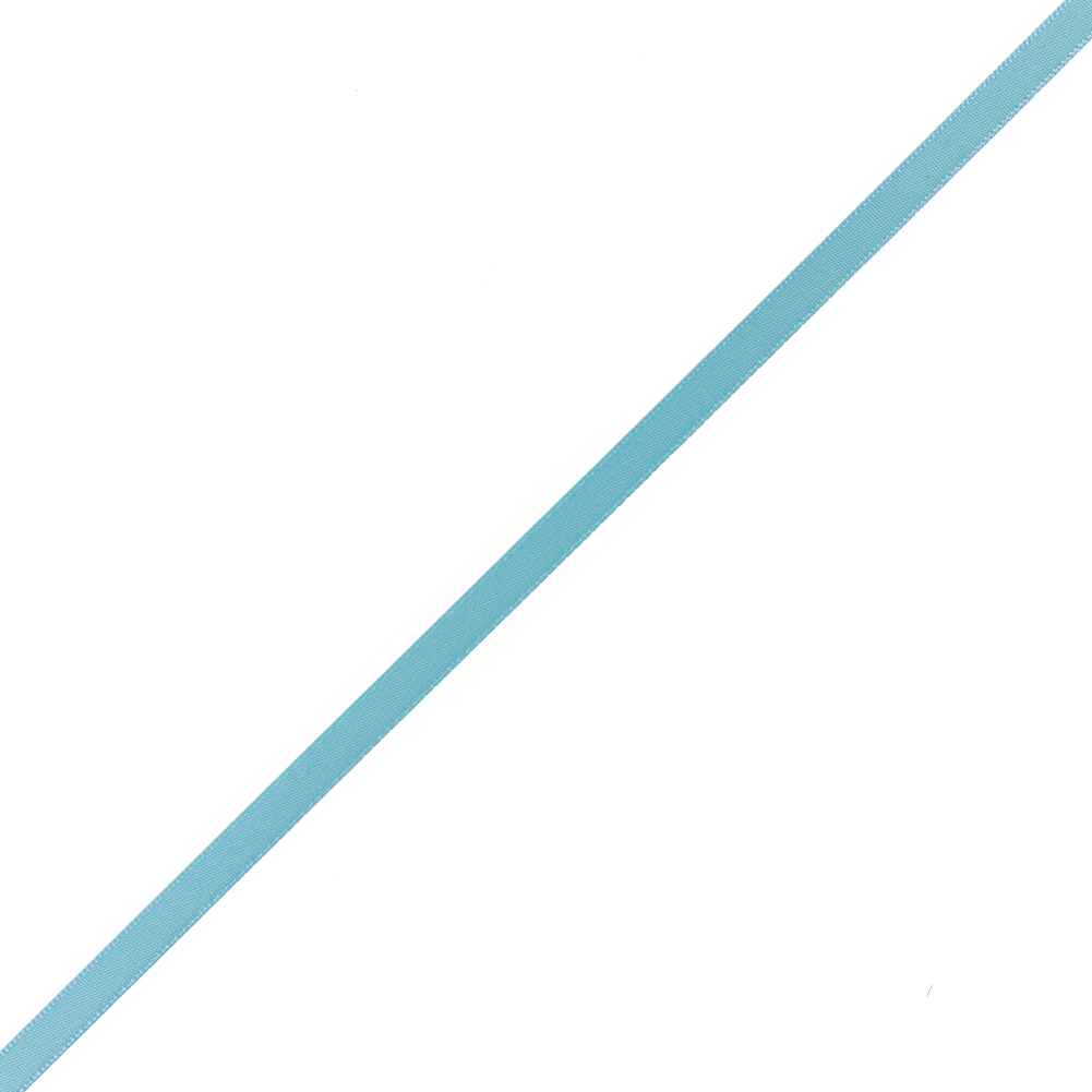 1/4 Aquamarine Single Face Satin Ribbon