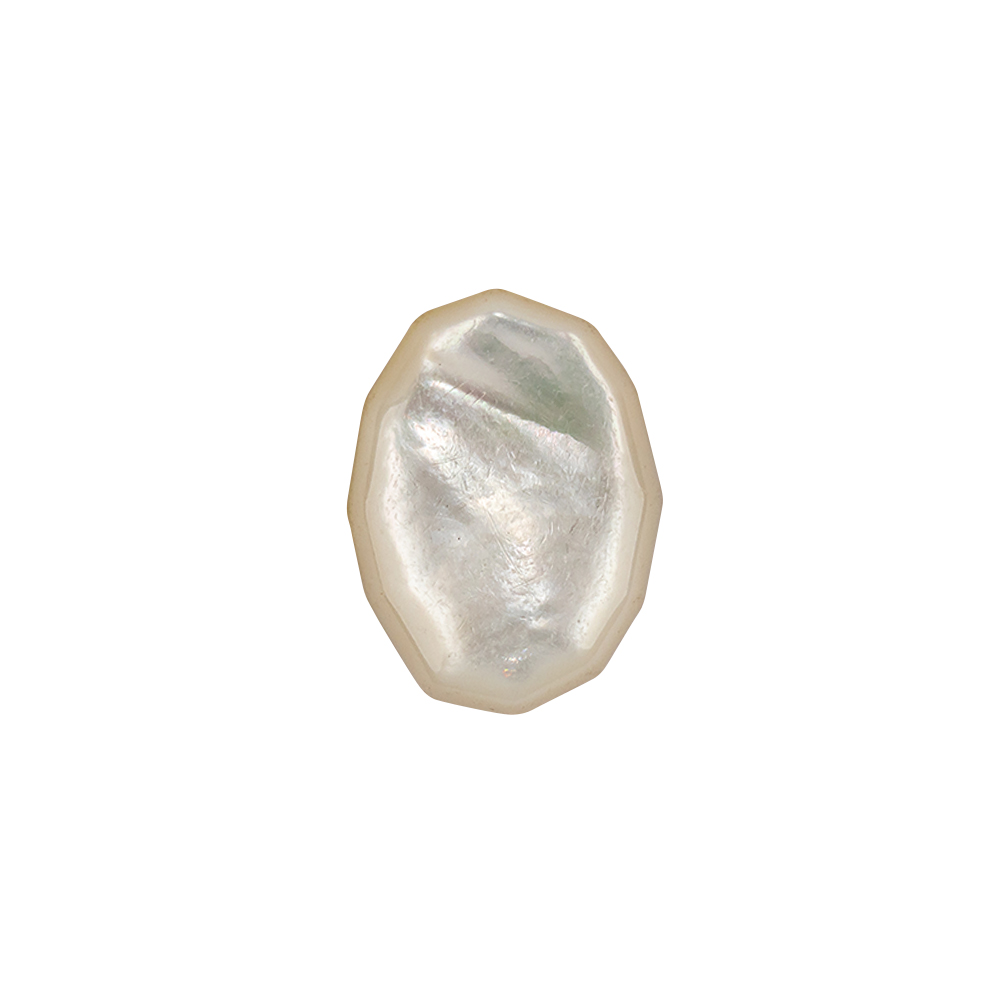 Imported Mother of Pearl with Metal Shank Back Button - 28L/18mm