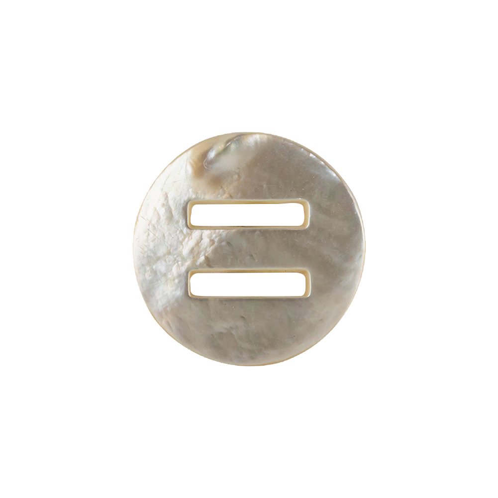 Imported Mother of Pearl Slatted Shell Button - 32L/20mm