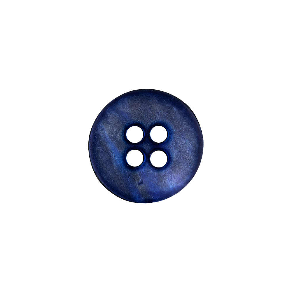 Galaxy Blue 4-Hole Iridescent Shell Button - 24L/15mm