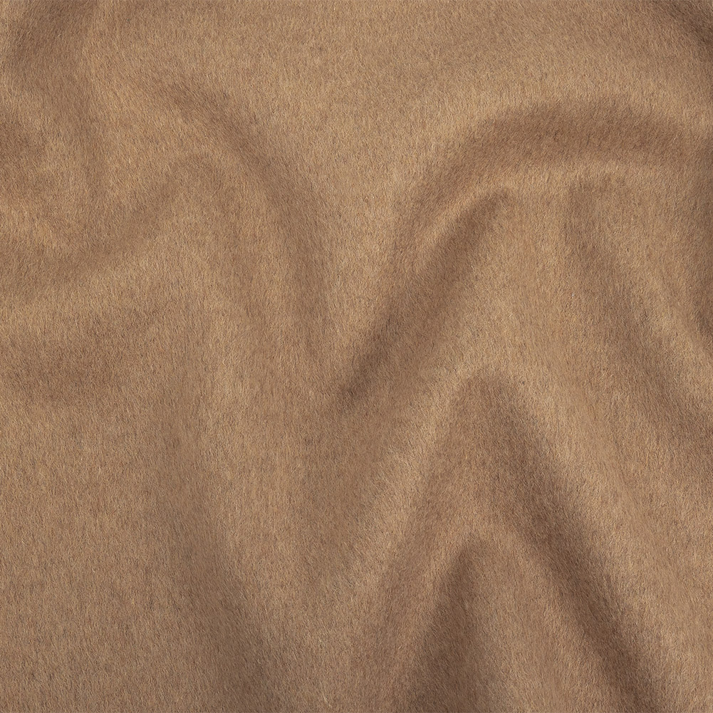 Warm Taupe Wool and Cashmere Double Cloth