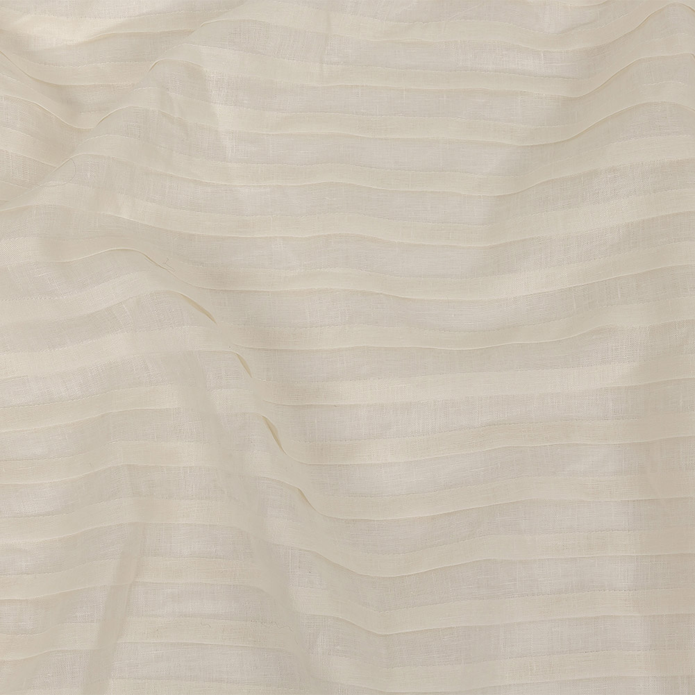 Zimmermann Ivory Pintucked Pleats Linen Woven