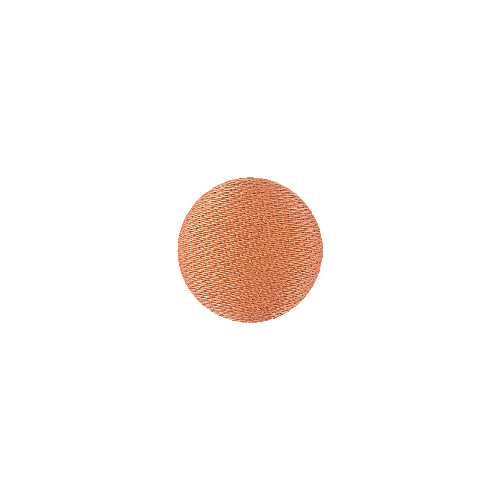 Faded Orange Fabric Covered Low Domed Shank Back Button - 18L/11.5mm