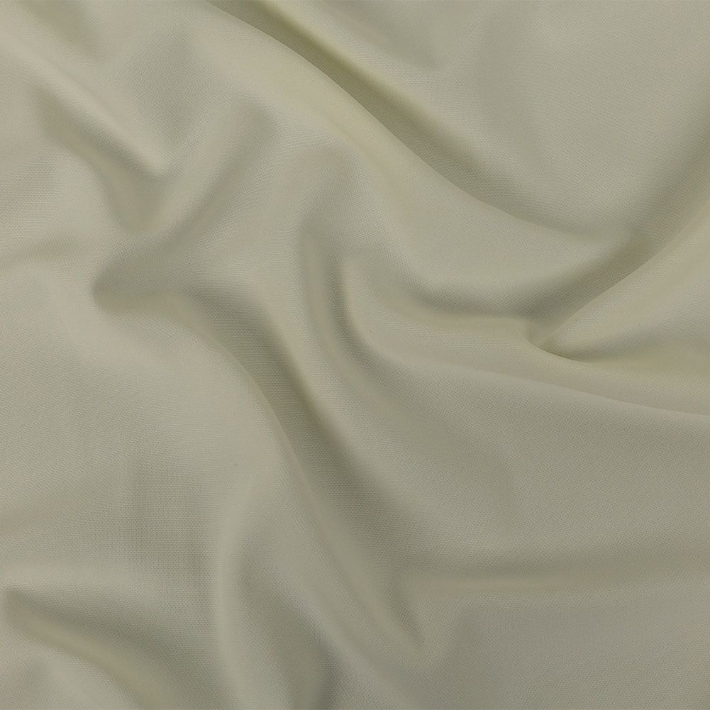 Cream Stretch Polyester Crepe
