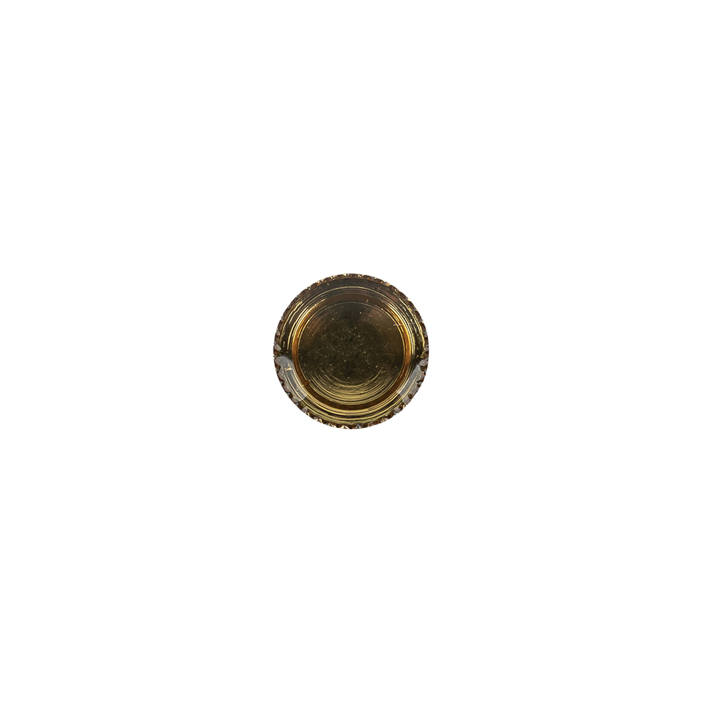 Topaz and Gold Iridescent Resin-Casted Blouse Button - 14L/9mm