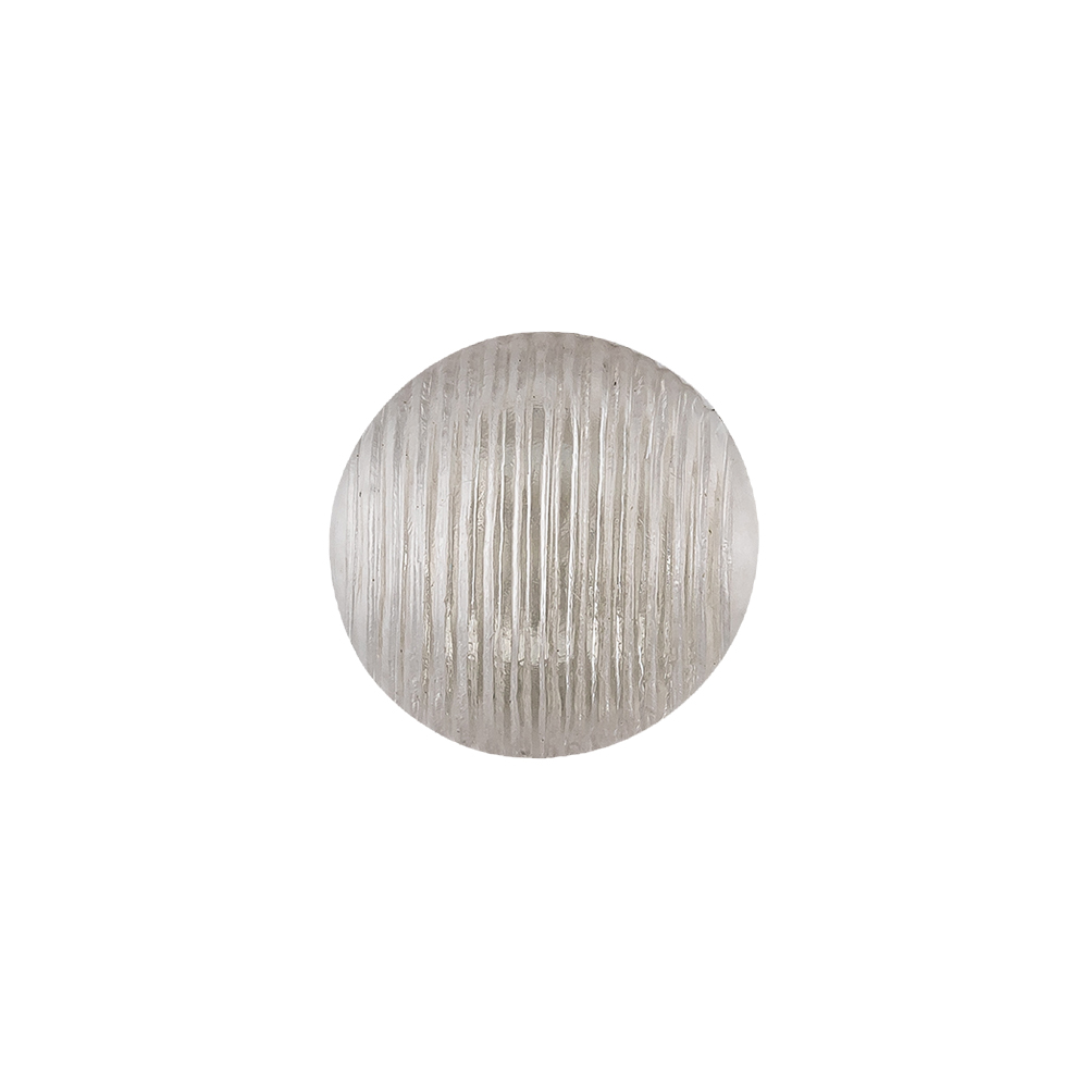 Transparent Striped Dome Shaped Plastic Shank Back Button - 24L/15mm