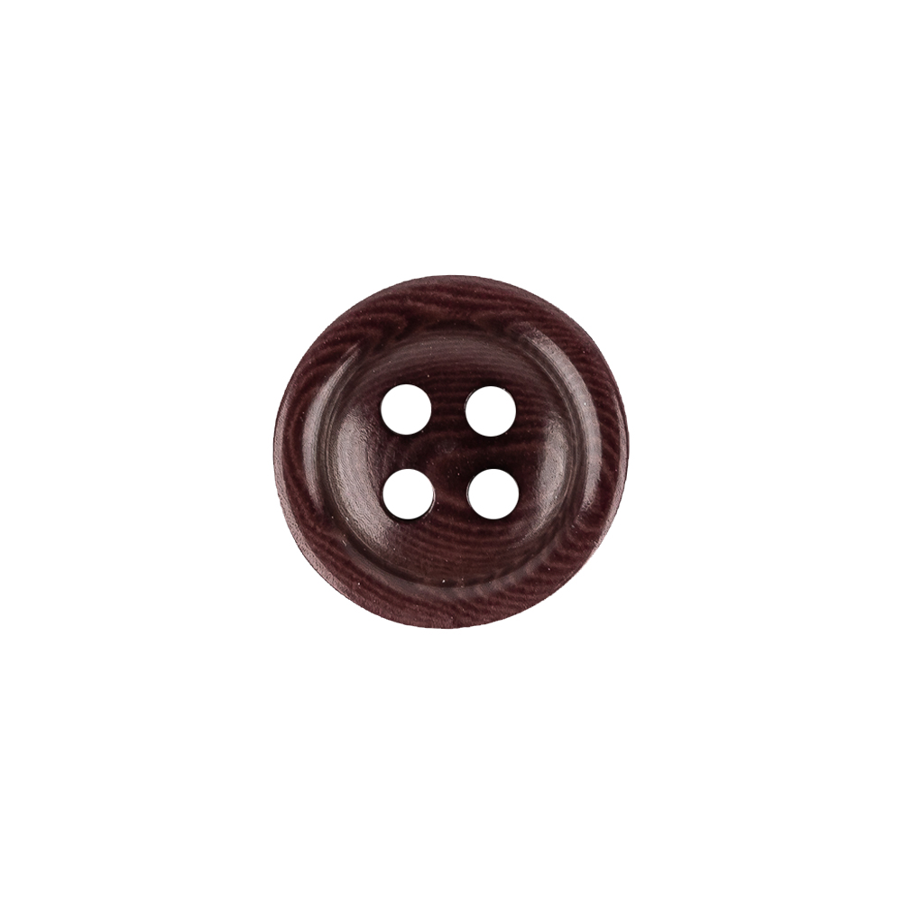 Rum Raisin Tiny Mound 4-Hole Plastic Button - 24L/15mm