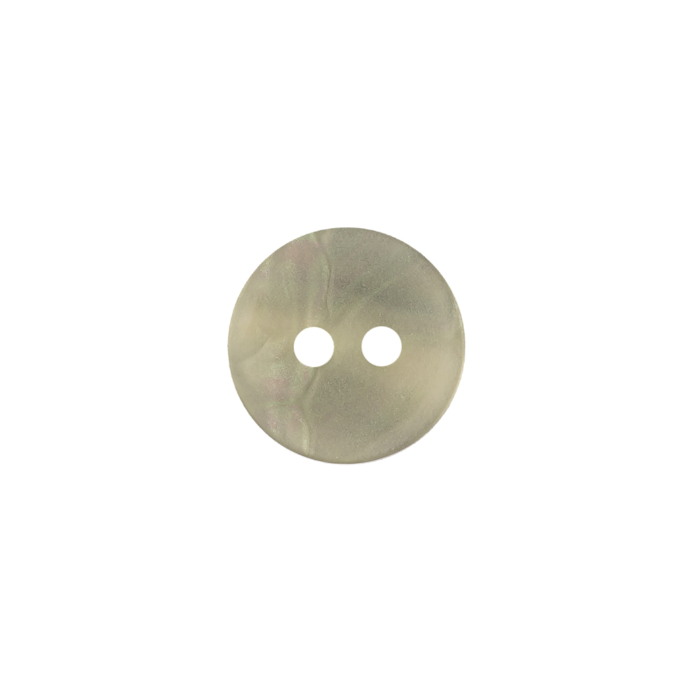 Subtle Gray, Beige and Pink Iridescent 2-Hole Plastic Button - 20L/12.5mm