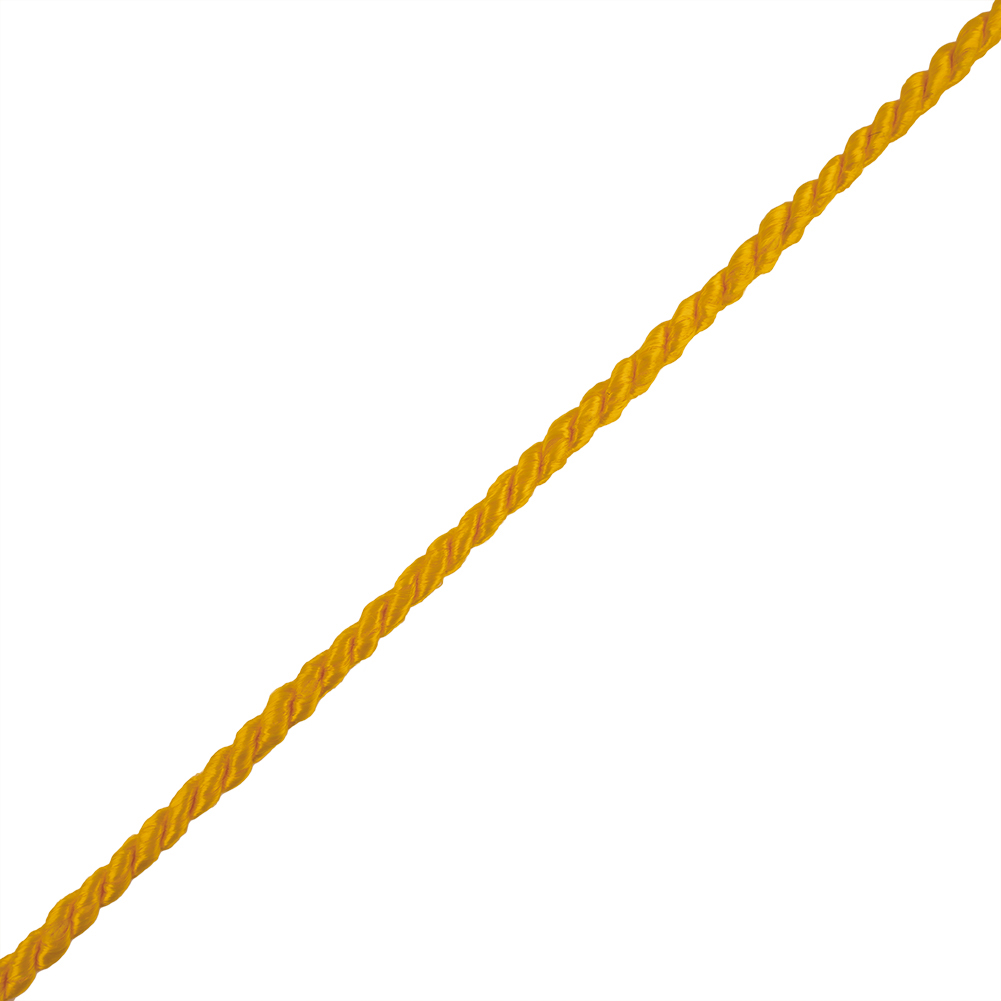 Yellow Cotton Blend Twisted Cord - 3mm