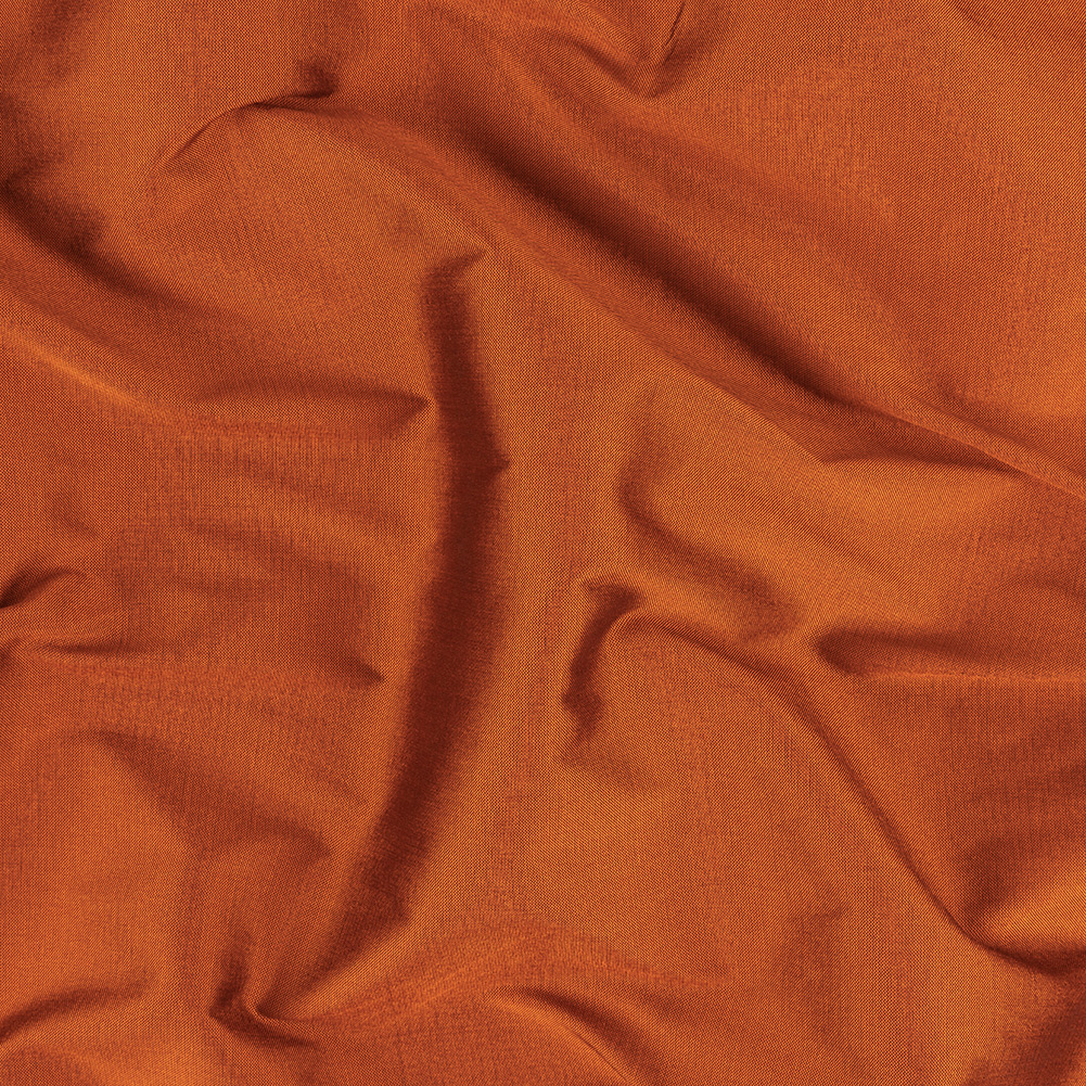 Bellamy Rustic Orange Plain Dyed Polyester Taffeta