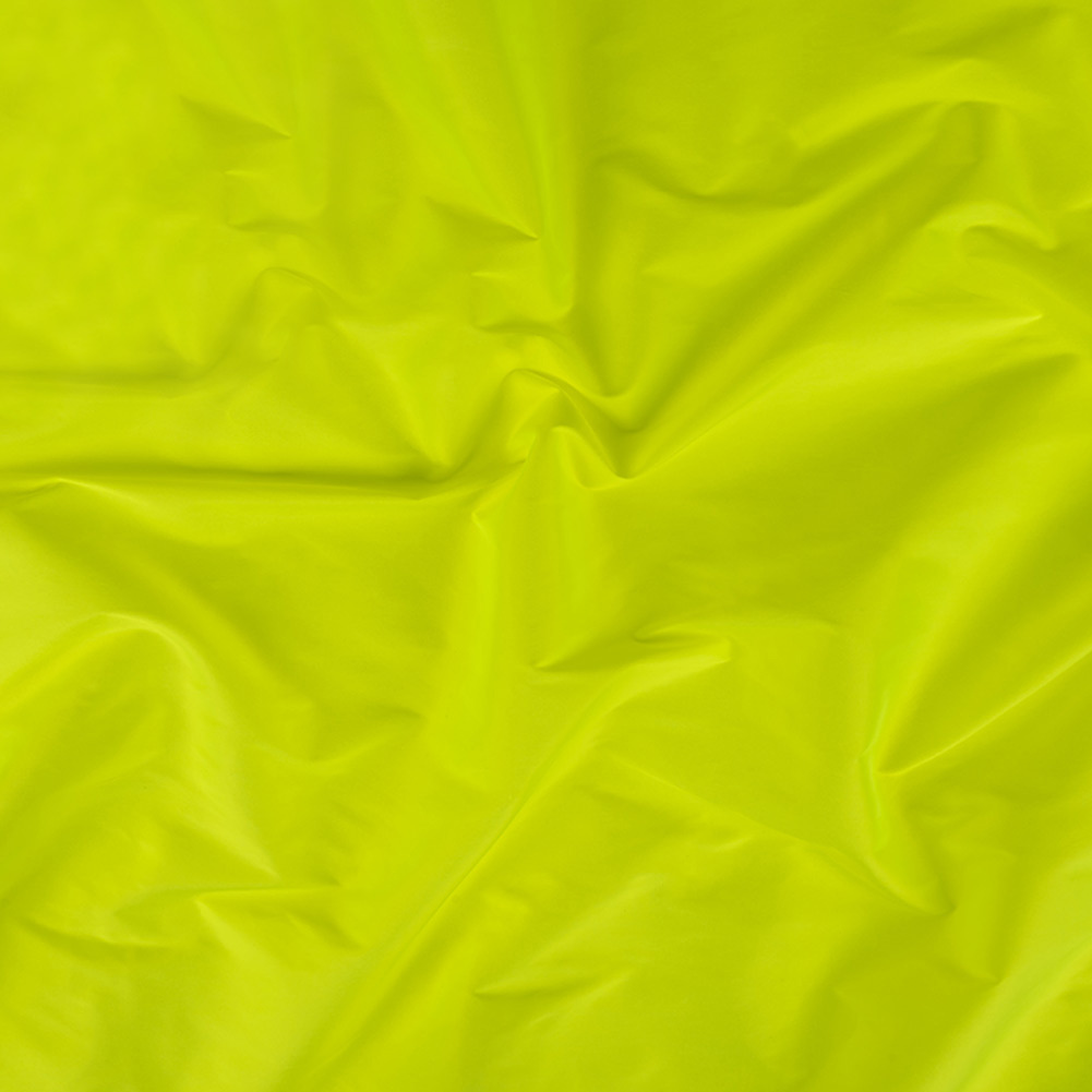 Bellamy Neon Yellow Plain Dyed Polyester Taffeta