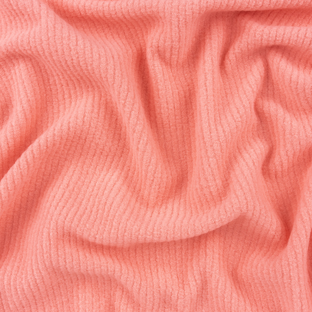 Strawberry Ice Ribbed Recycled Polyester Stretch Fleece