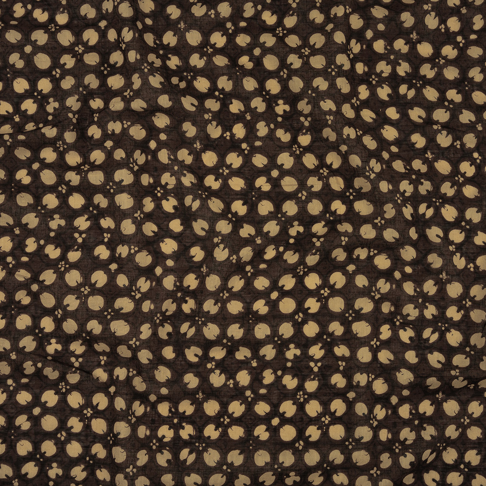 Tocca Semolina and Shopping Bag Spots Cotton Voile
