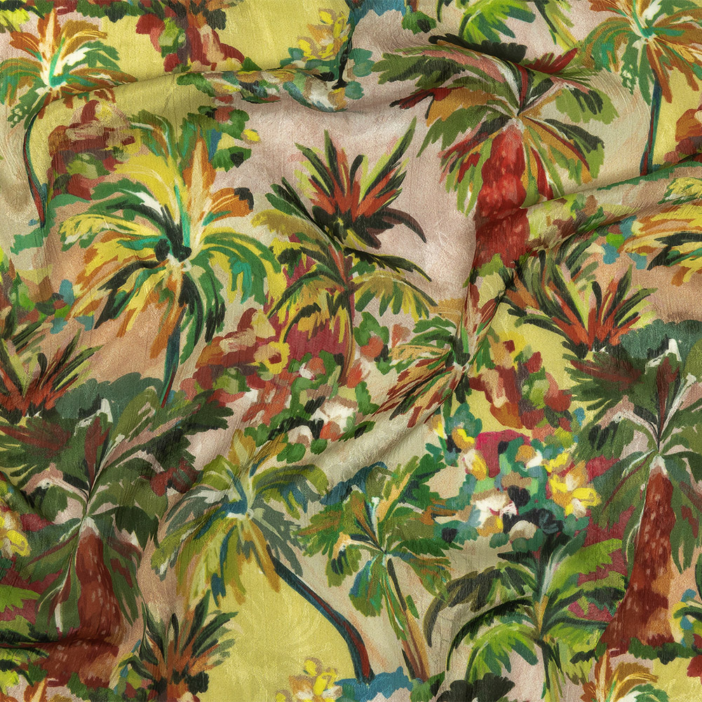 Mood Exclusive Multicolor Beach Babe Crinkled Leafy Polyester Jacquard