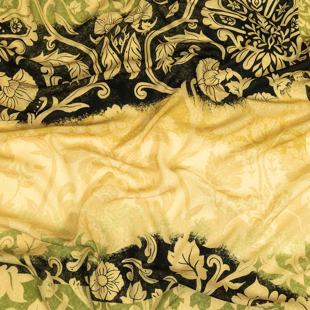 Mood Exclusive Green Thornfield Hall Spotted Viscose Jacquard