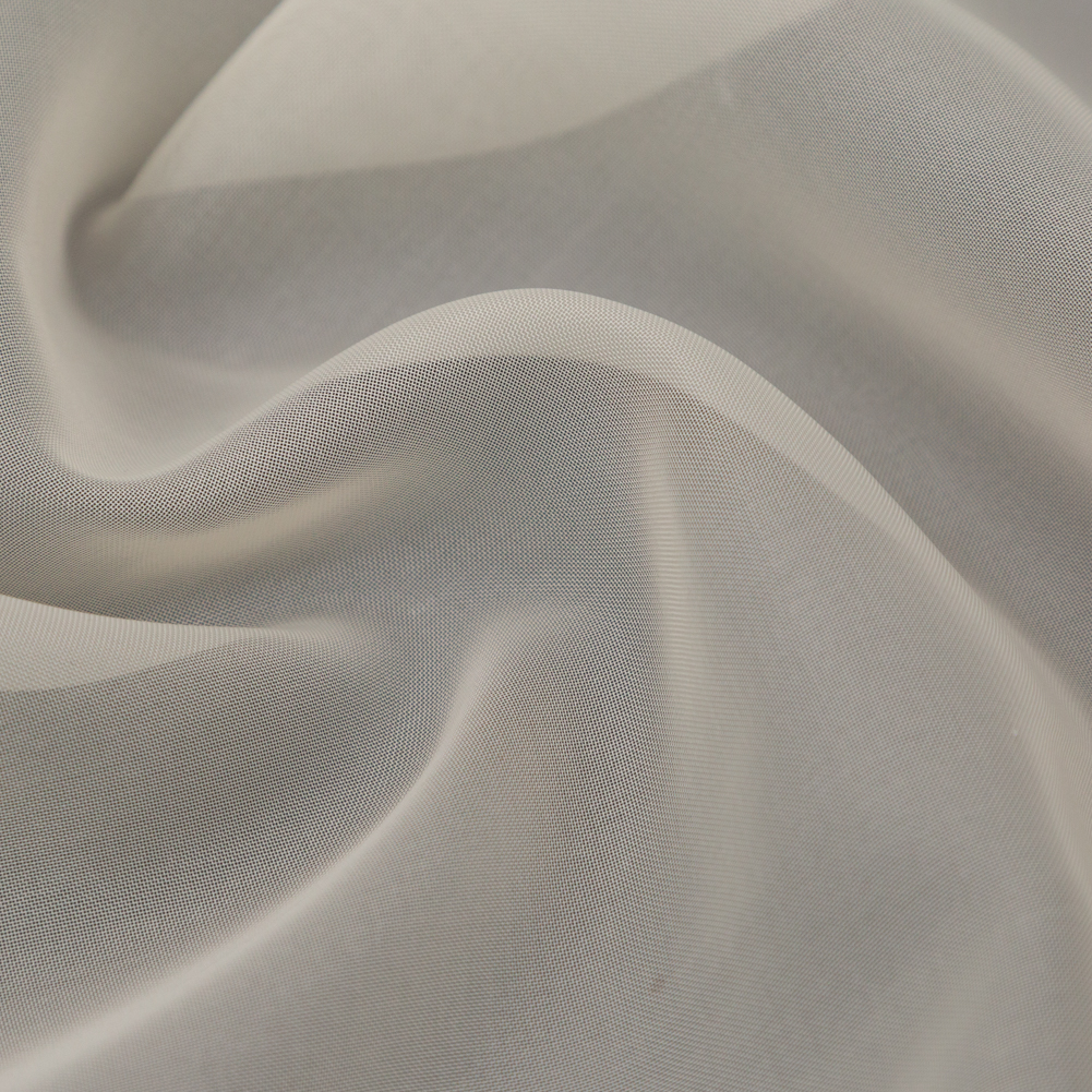 British Imported Oyster Smooth Drapery Sheer - Detail
