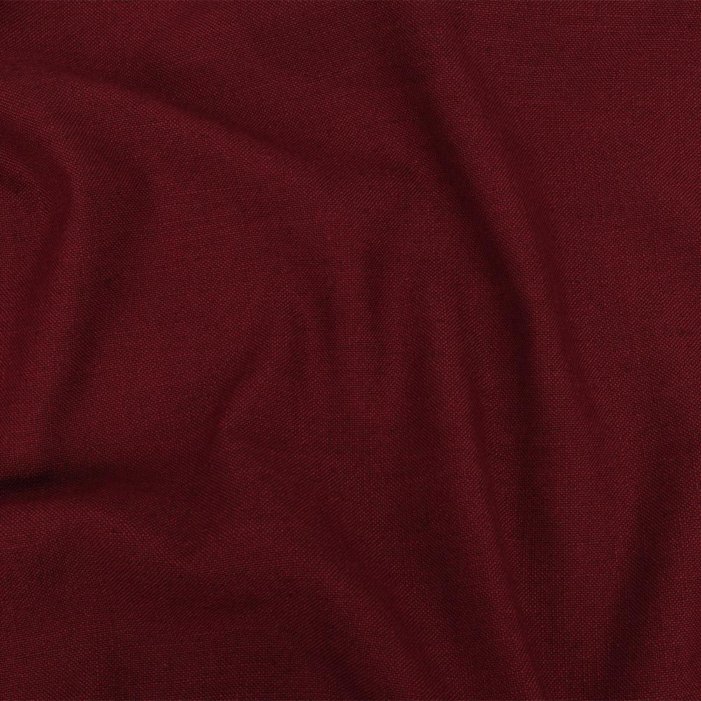 British Imported Claret Polyester, Viscose and Linen Woven