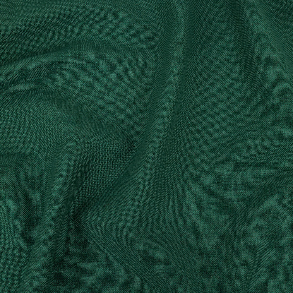 British Imported Emerald Polyester, Viscose and Linen Woven